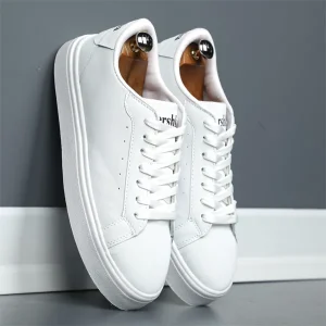 کفش اسپرت ونس برشکا مردانه مدل بندی چرم مصنوعی رنگ سفید