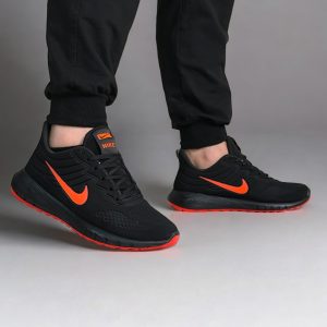 کفش کتونی نایک تزریق مستقیم مشکی نارنجی