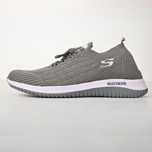 کتونی اسکیچرز سفید طوسی