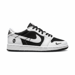 کفش ایرجردن 1 ساق کوتاه وودو سفید مشکی |41-44| Nike Air Jordan 1 Low OG Voodoo