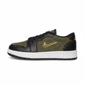 کتونی نایک ایر جردن 1 لو یراق دار مشکی سبز | Nike Air Jordan 1 Low  | 41-44
