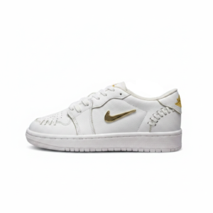 کتونی نایک ایر جردن 1 لو یراق دار سفید تمام  | Nike Air Jordan 1 Low  | 41-44