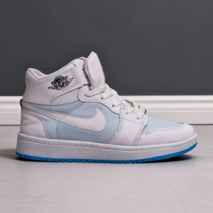 کفش کتونی مردانه نایک ایر جردن وان  آبی ساق NIKE 1 RETRO HIGH OG SHADOW BLUE