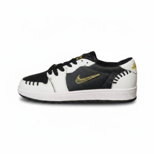 کتونی نایک ایر جردن 1 لو یراق دار سفید مشکی  | Nike Air Jordan 1 Low  | 41-44